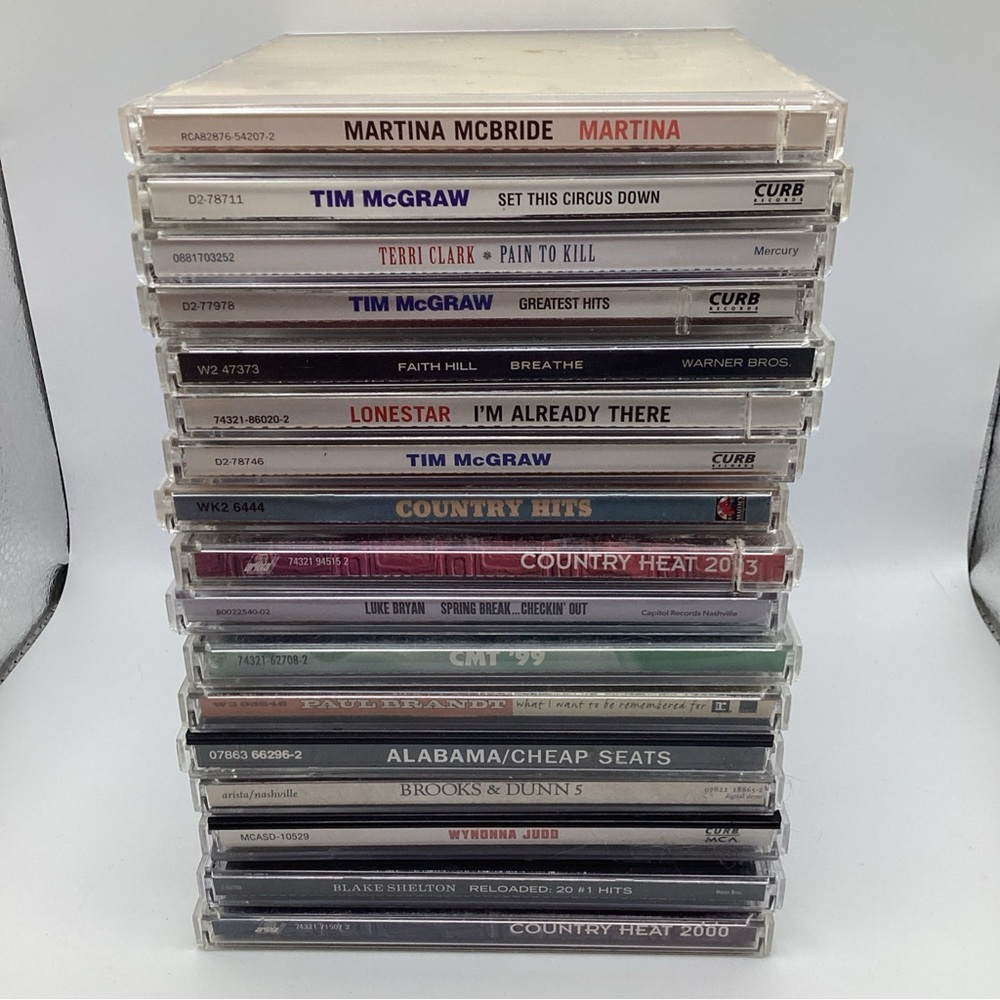 Country Music Cd Lot Of 17 Various Artists McGraw Hill Shelton Clark McBride